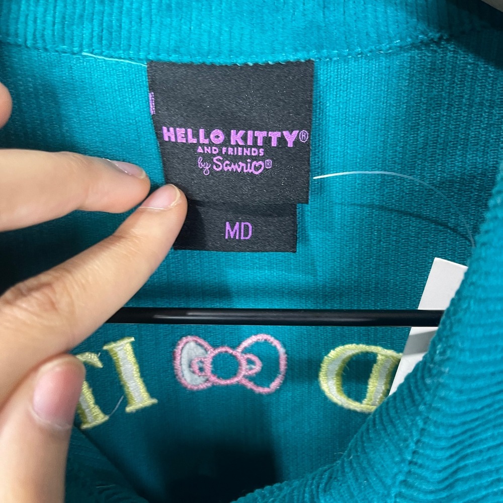 NEW Hello Kitty and Friends‎ Sanrio Corduroy Shirt Embroidered Medium - Picture 9 of 12